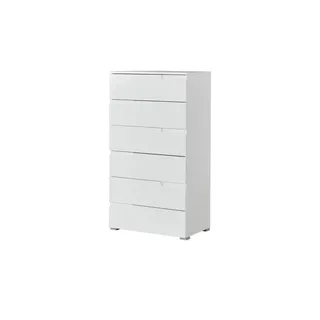 Möbel Kraft Schubladenkommode 65 x 119 x 40 cm Weiß