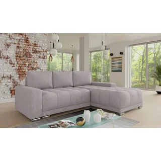 Sofnet Ecksofa Pavo, mit Schlaffunktion und Bettkasten, L-Form Couch, Polstersofa, Schlafsofa mit Bonell-Federkern rosa