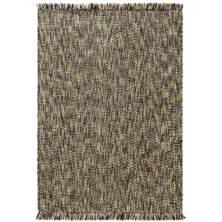 benuta Pop Teppich, Gelb, Textil, Abstrakt, Rechteckig, 60x100 cm, wasserabweisend, Teppiche & Böden, Teppiche, Naturteppiche