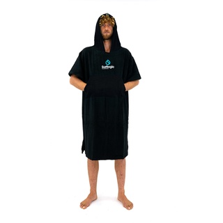 Surflogic Black Poncho Umziehen Kabine Handtuch warm