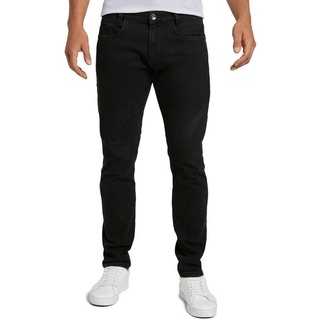 TOM TAILOR Slim-fit-Jeans TROY unifarben schwarz 31