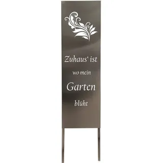 Harms Import Gartenschild 119 cm Silber