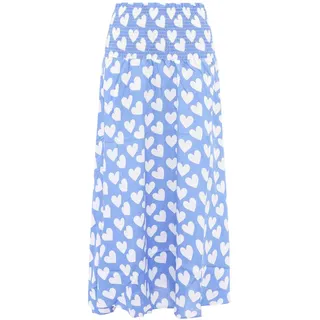 Zwillingsherz Rock mit Muster Damen bunt Elastischer Bund Boho - S-M