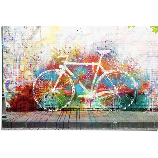 Poster REINDERS "Graffiti Fahrrad", bunt (farbe bild(er): mehrfarbig), B:91,5cm H:61cm, Papier, Bilder, Poster
