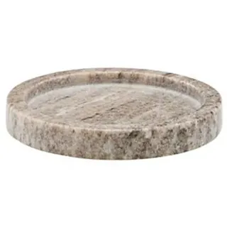 Meraki - Marmor Tablett Ø 12,5 cm, beige