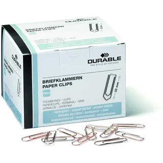 Durable Briefklammern verkupfert, 1000 Stück