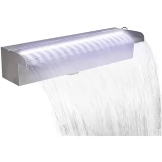 vidaXL Wasserfall Edelstahl 45 cm