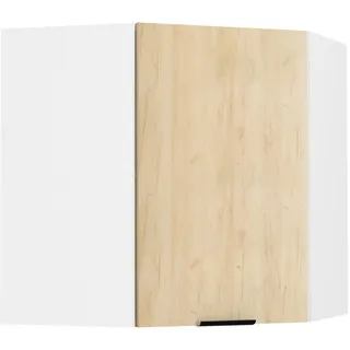 VCM Eckschrank Hängeschrank 57 x 57 x 60 cm Weiß