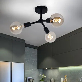 EGLO Bocadella 3 flammig schwarz Aluminium
