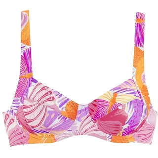 SUNSEEKER Bügel-Bikini-Top Damen lila-orange Gr.36 Cup B