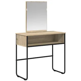 vidaXL Schminktisch Sonoma-Eiche 81 x 40 x 131 cm Holzwerkstoff