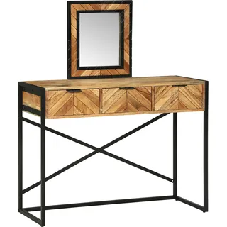 Schminktisch Braun 100 X 40 X 120 Cm Massivholz Akazie