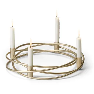 philippi Bergamo Adventskranz für Stabkerzen - gold