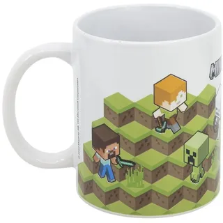 Minecraft Tasse Minecraft Gamer Steve Alex Creeper Kaffeetasse Teetasse, Keramik, Keramik 330 ml bunt