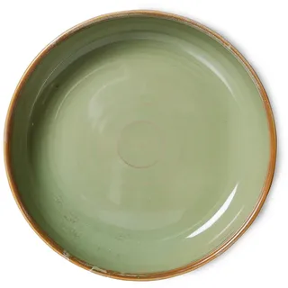 HKliving - Chef Ceramics tiefer Teller, Ø 19,3 cm, moss green