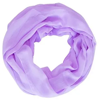 Seasons of April Loop Loop Uni, Dünner, leichter und weicher Uni Damen Halstuch Rundschal lila