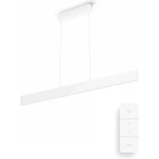 Philips, Pendelleuchte, White Col. Amb. Ensis Pendelleuchte Weiss und DimmSwitch (4750 lm)