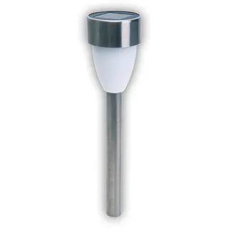NÄVE Solarleuchte Edelstahl 6er-Set 6x37x6 cm silber