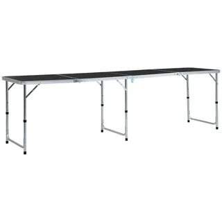 vidaXL Campingtisch Klappbar Grau