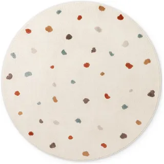 HANSE HOME Funny Dots Kinderteppich 160 x 160 cm Beige/Weiß