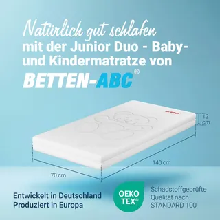 Betten-ABC Kindermatratze mit Trittkante 70 x 140 cm inkl. Bezug