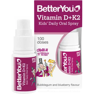 BetterYou Vitamin D+K2 Kids Oral Spray, 15 ml.