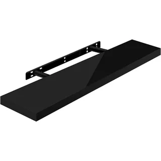 Woltu Wandregal Volato 90 x 23 x 3,8 cm Schwarz