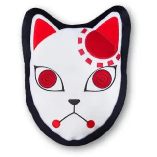 TRAUMHELDEN Kissen / Dekokissen "Anime Demon Slyer" in Weiß / Schwarz | Gr.: onesize