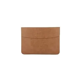 HotYou Laptop Hülle - PU Leder Tasche Schutzhülle Lederhülle Wallet Case Leather Sleeve Aktentasche mit Karten-Slot für Apple MacBook Air/MacBook Pro,Gelb,MacBook 15.4 Zoll
