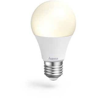 Hama WLAN LED Lampe E27 3er Set (Smart Home Lampe 8,5W Glühbirne, dimmbar, mehrfarbig RGBW, WIFI LED Lampe mit Sprachsteuerung und App, kompatibel mit Alexa, Google, Siri, Apple, kein Hub nötig)