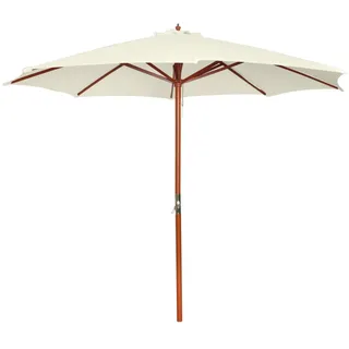vidaXL Sonnenschirm 300 x 258 cm Sandweiß