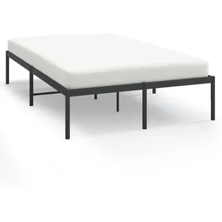 vidaXL Bettgestell 120 x 190 cm Schwarz