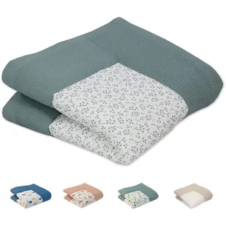 ULLENBOOM Krabbeldecke für Baby 120x120 cm - Dick und weich gepolstert