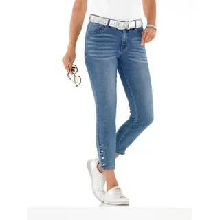 7/8-Jeans CASUAL LOOKS Gr. 50, Normalgrößen, blau (blue, bleached) Damen Jeans Ankle 7/8