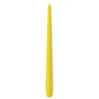 Wiedemann Kerzen Spitzkerze Spitzkerzen Dotter Gelb 300 x Ø 25 mm, 12 Stück gelb