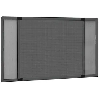 vidaXL Teleskop-Fliegengitter für Fenster 100-193 x 75 cm Anthrazit