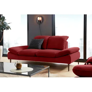 W.Schillig Couch Chenille 2-Sitzer Rot