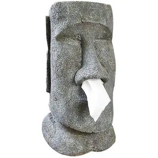Taschentuchbox, Osterinsel Taschentuchspender, Kosmetiktücherbox for Küche Badezimmer Schlafzimmer Face Portrait Tissue Box Snot Type Container Holder
