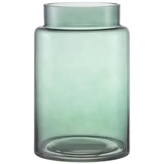 Omgoods – Große, grüne Glasvase für Blumen, 23 cm - Grün
