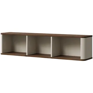 Mirjan24 Wandregal, Kaschmir, Nussbaum, Holzwerkstoff, Rechteckig, 130x30x25 cm, Wohnzimmer, Regale, Wandregale