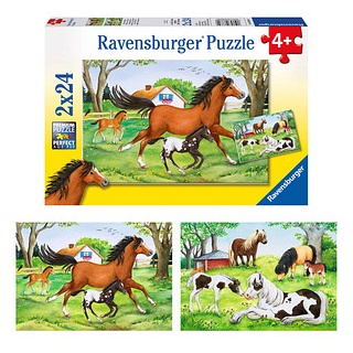 Ravensburger Welt der Pferde Puzzle 2x 24 Teile