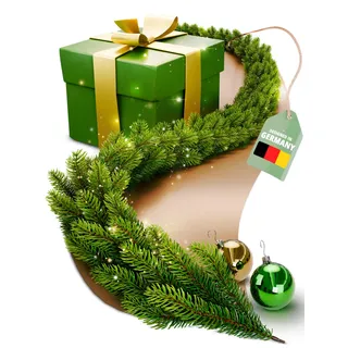 ArtiTree Tannengirlande künstlich 5 m – Weihnachtsgirlande wie echt | Girlande für Weihnachten naturgetreu wie echt: 100 % PE-Spritzguss, flexibel für Treppe, Kamin & Tür