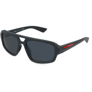 Prada Linea Rossa PS B11SU Herren-Sonnenbrille Vollrand Geometrisch Kunststoff-Gestell, schwarz