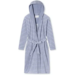 SCHIESSER Bademantel Feather Terry Blau L