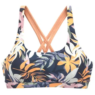 LASCANA ACTIVE Bustier-Bikini-Top Damen nachtblau bedruckt Gr.36