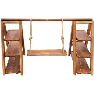 Aangeebone Tortenständer Holz, Etagere 3 Stöckig Massivholz Natur, Kuchenständer Hochzeit 3 Etagen Abnehmbar, Rustikal Servierständer für Geburtstag Baby Shower, Dessertständer Party