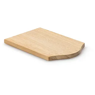 CONTINENTA Raclette-Brettchen Raclette-Untersetzer aus Gummibaumholz 14 x 9,5 cm