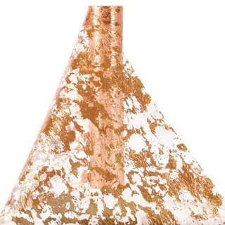 AUAUY 1 Rolle Tischläufer Roségold, 28 cm×10m, Polyester Glänzend Tischband | Tischläufer, Tischband, für Partys und Feierlichkeiten wie Geburtstage, Hochzeiten, Babypartys, Taufen, Kommunion Mädchen