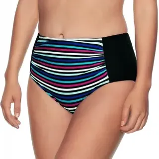 Wiki Alicante Midi Shape Bikini Brief Schwarz gestreift 50 Damen