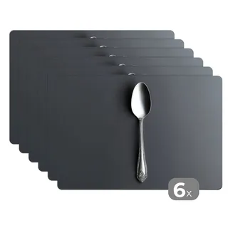 MuchoWow Platzset Silber - Metall - Löffel, (6-St), Platzsets, Tischset, Abwaschbar, Tischsets, Platzdeckchen silberfarben